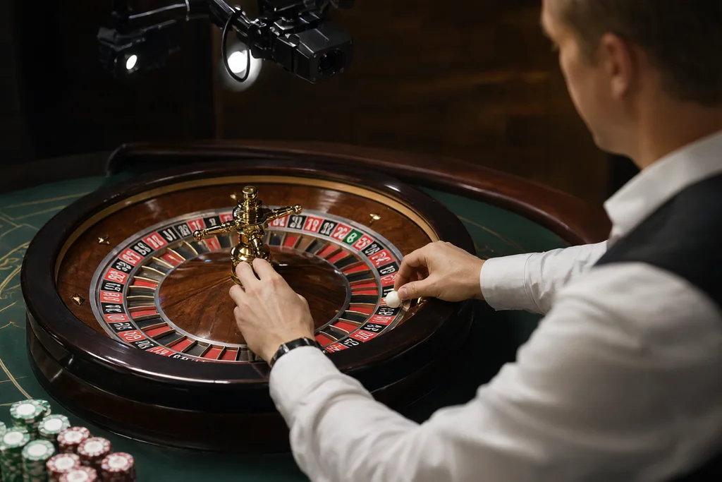 Casino ao vivo: como decorre uma mesa com crupiê